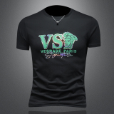 2026假模夏季新品质丝光棉男潮流短袖T恤QT6012AFD2625T-P75，男装T恤，钱塘6012(原3012)