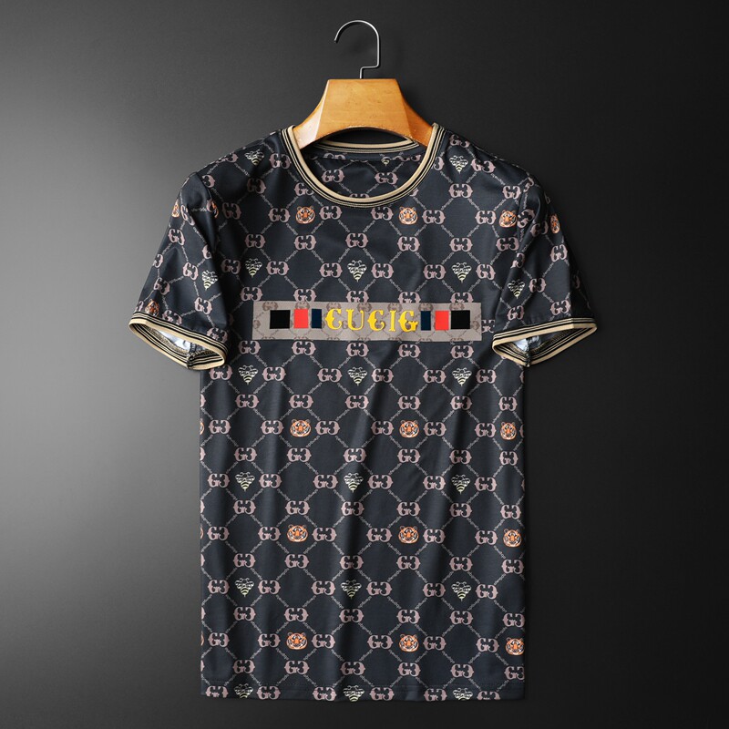 2024夏季新款高端品质丝光棉男士潮流短袖T恤QT3012AFD8377T-P70,男装T恤,阿丰达