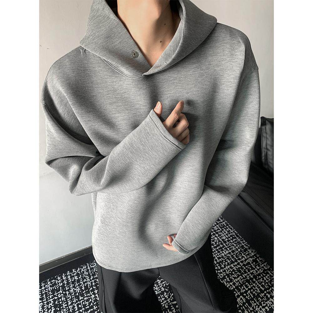 太空棉高级感灰色连帽卫衣