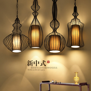 中国风灯具复古鸟笼吊灯酒店茶楼餐厅吧台茶室灯简约现代新中式灯