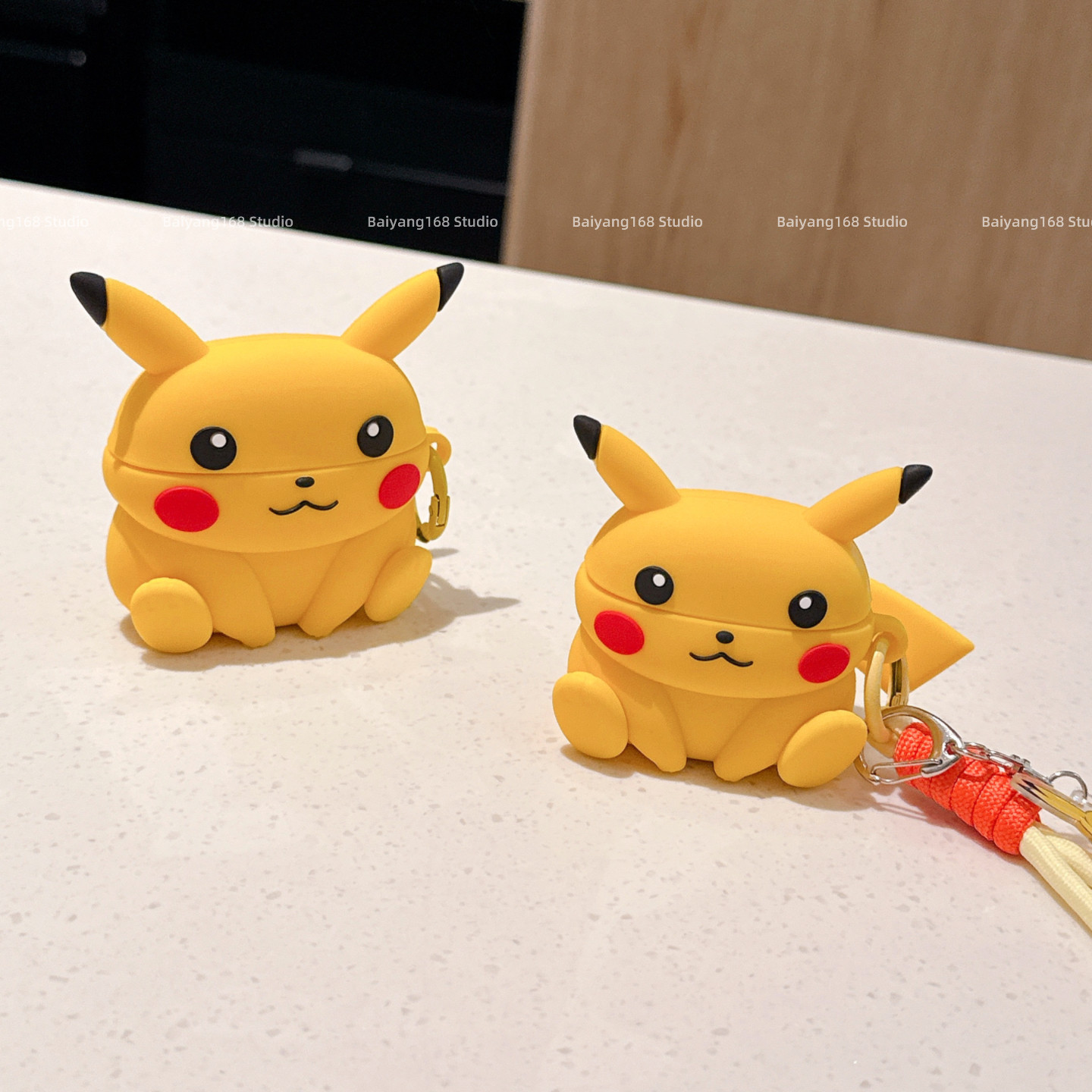 可爱卡通皮卡丘适用airpodspro3代保护套苹果耳机保护壳a