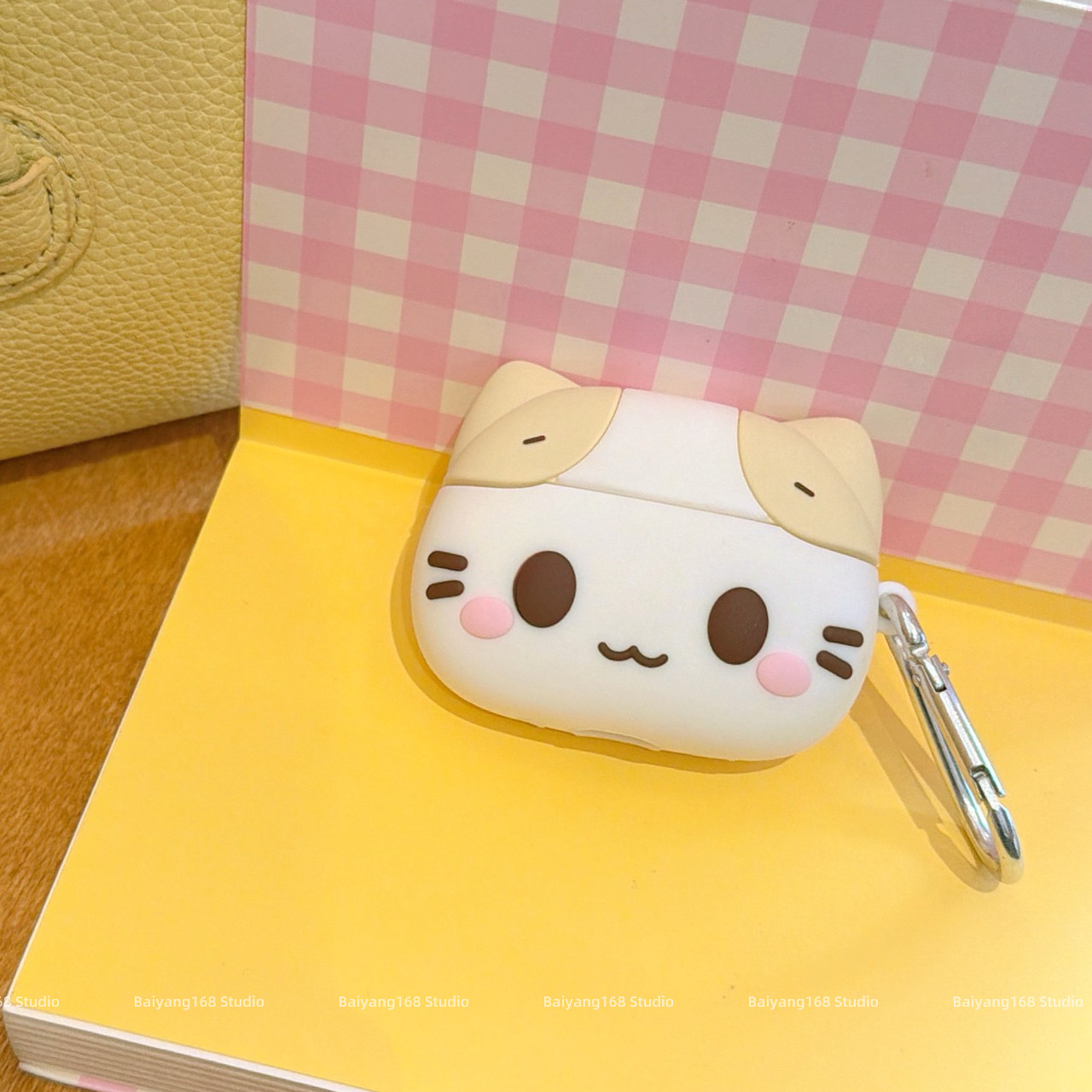 可爱卡通棉花糖猫咪适用AirPods4保护套苹果AirPodsP