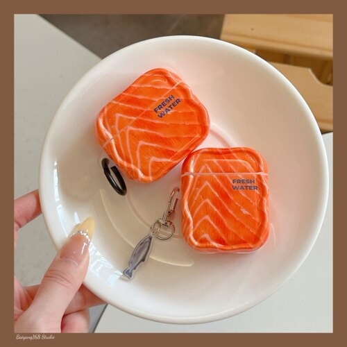 创意趣味三文鱼刺身Airpod耳机壳