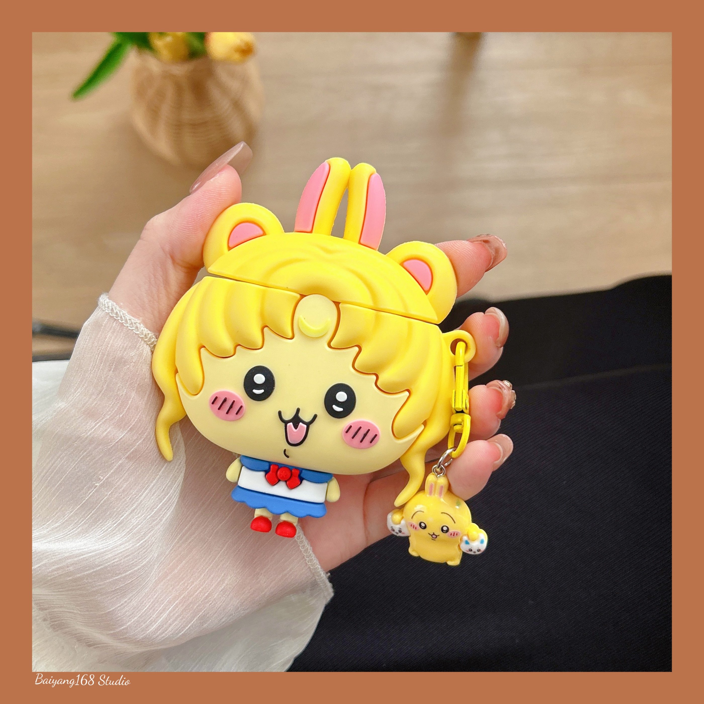 可爱卡通乌萨奇美少女战士airpods4保护套苹果耳机保护壳ai