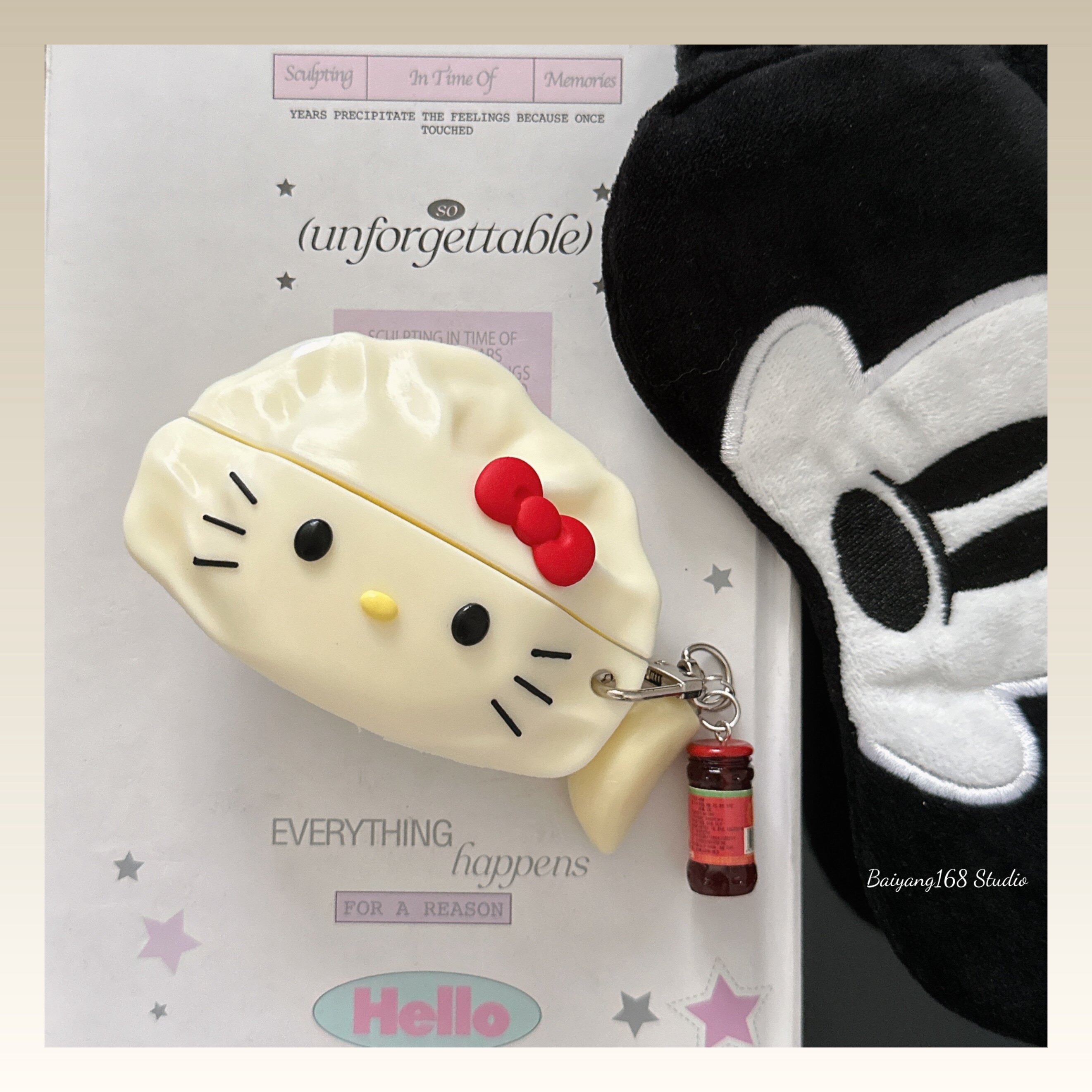 可爱饺子kitty猫适用airpods4保护套苹果耳机保护壳airpodspro2代无线蓝牙耳机套ipod盒二三代airpods3耳机壳,3C数码配件,耳机保护套,淘宝优惠券,粉丝福利购,淘宝优惠卷