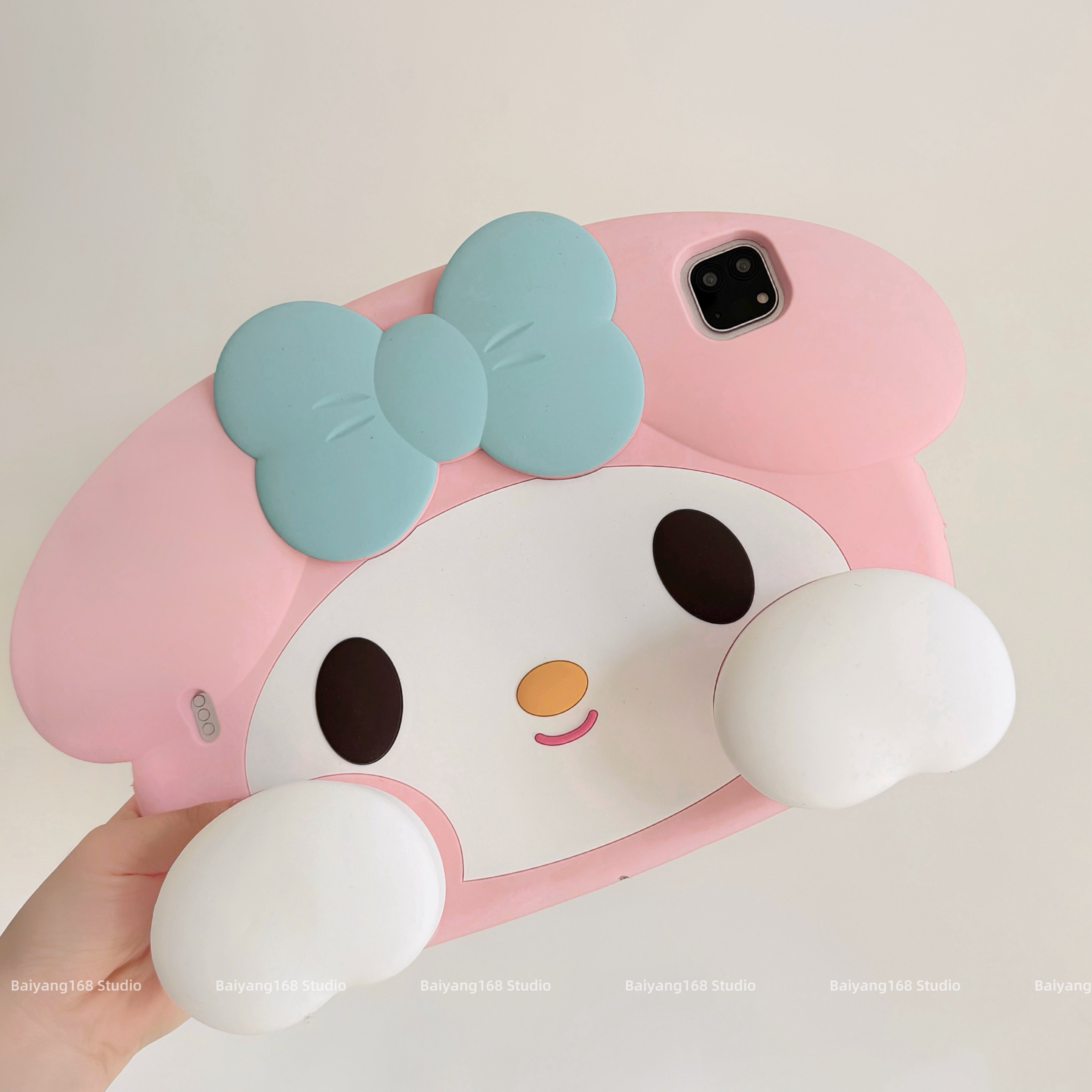 可爱美乐蒂适用iPad11保护套mini7带支架Pro全包防摔air7硅胶4/5平板6软壳2025第十代10.2英寸10.5单面8无盖9