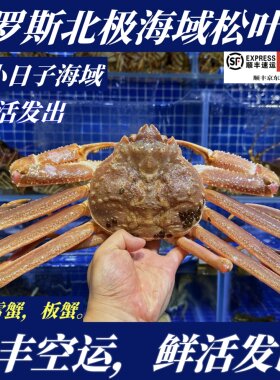 【顺丰特快】鲜活板蟹鳕蟹松叶蟹雪蟹非帝王蟹非面包蟹非大连飞蟹