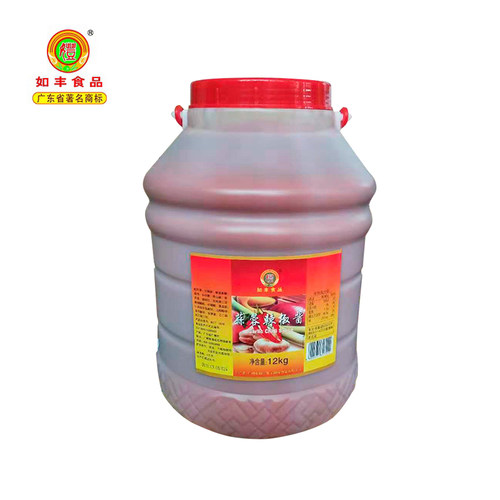 桶装增城蒜蓉辣椒酱如丰调味品