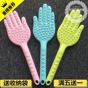 送收纳袋敲打按摩棒拍砂莎手拍 拍痧板 掌硅胶经络拍打棒排沙板