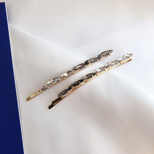 德鲁纳酒店同款发饰发簪发夹头饰一字夹iu李智恩张满月边夹女网红