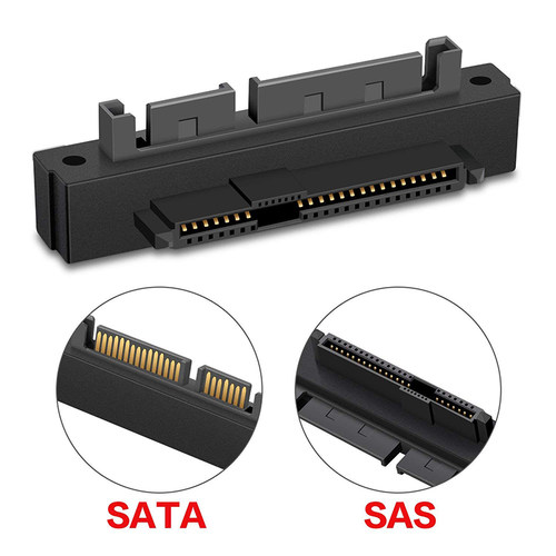 SATA 22P公对母 90度 转接头 SATA转向接口 7+15P SATA公转母接口