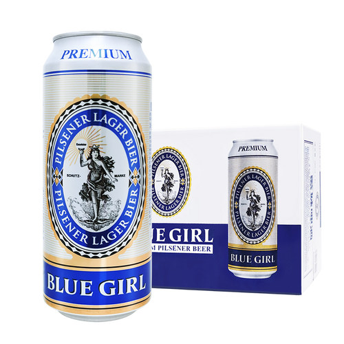 BLUEGIRL/蓝妹500ml*12罐啤酒