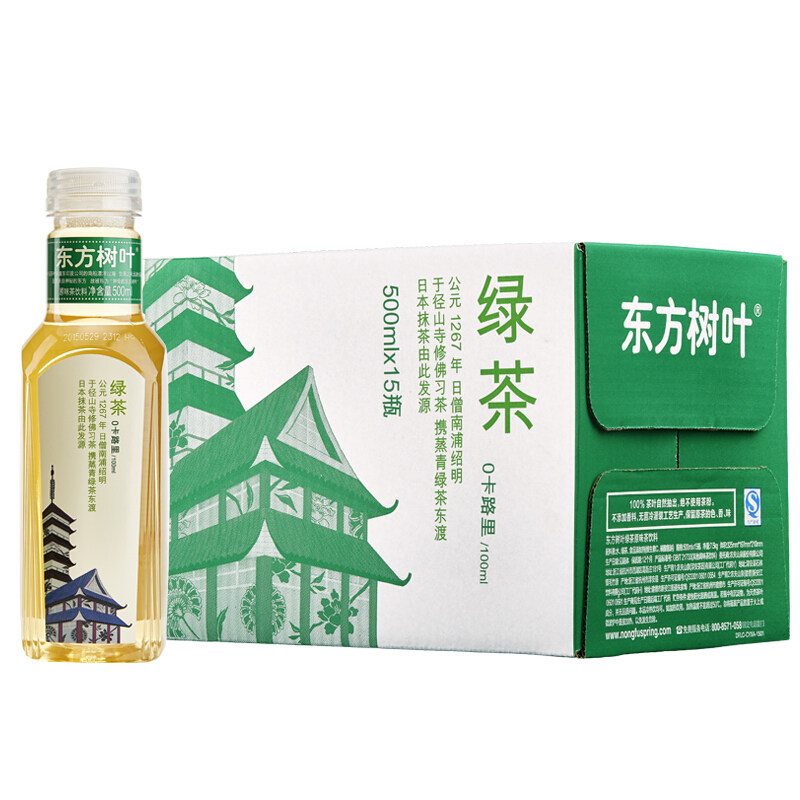 农夫山泉东方树叶绿茶图片