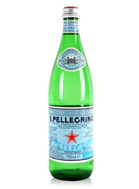 圣培露San Pellegrino意大利进口 含气天然矿泉水750ml*12瓶