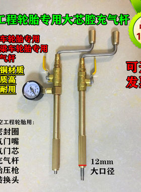 纯铜轮胎大口径充气杆