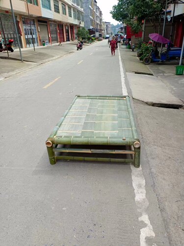 竹床手工无油漆清凉神器