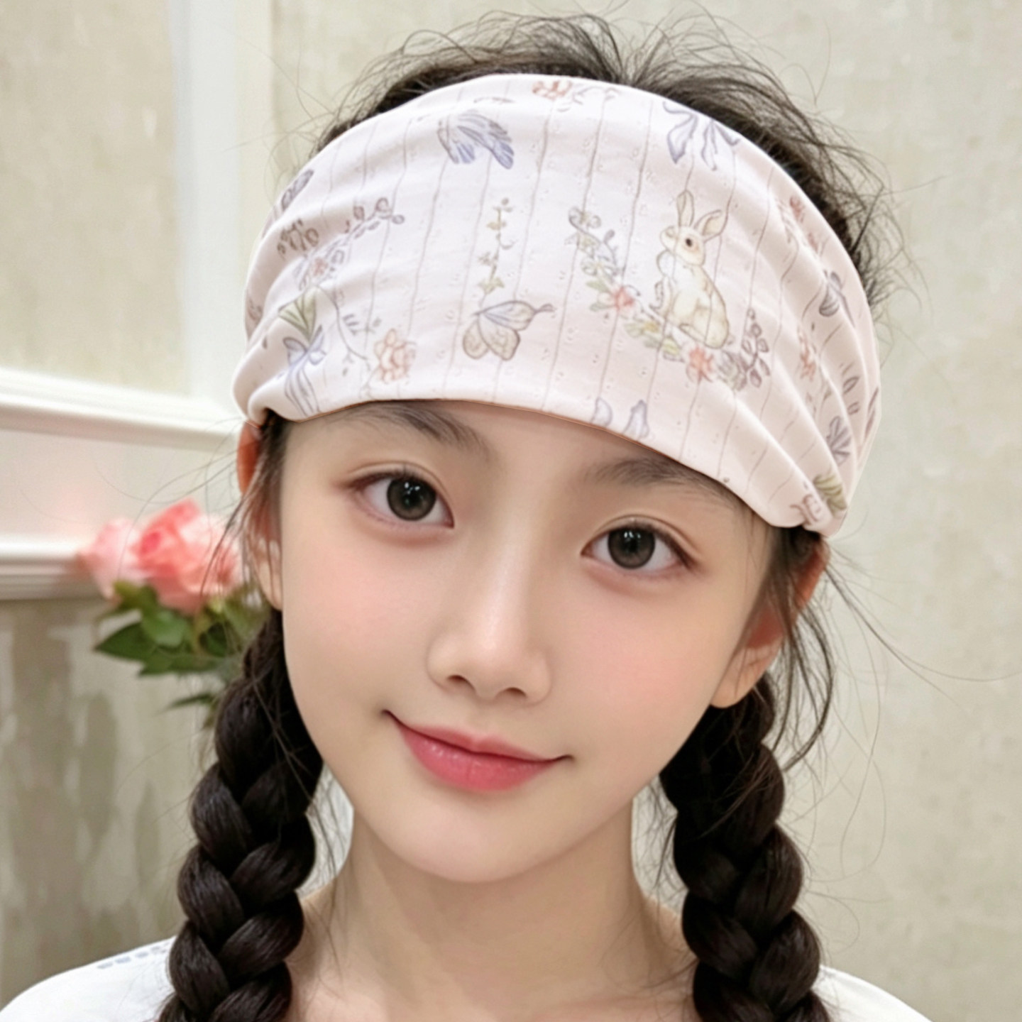 夏季薄款纯棉月子帽大头围孕妇产后防风保暖护额头产妇坐月子发带
