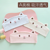 夏季 纯棉防风护额头春秋卡通七月8月9产后月子头巾发带 月子帽薄款