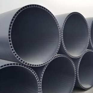 HDPE中空壁井筒管塑料检查井用井筒管PE大口径排污中空壁缠绕管