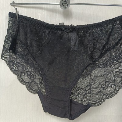 韩国EBLIN专柜正品黑色性感魅惑无蕾丝女士平角内裤