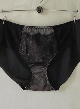 韩国EBLIN黑色性感魅惑无痕平角蕾丝内裤女三角底裤