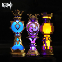 原神神之心金屬燈光桌面擺件