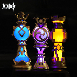 原神雷电将军雷神之心灯光桌面金属发光摆件稻妻游戏实物道具周边