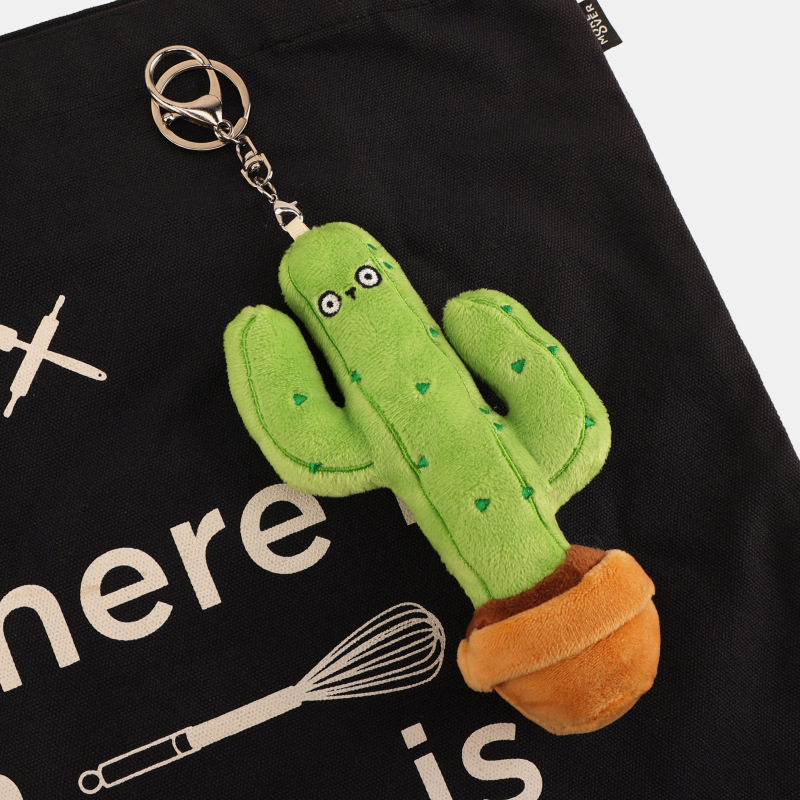 毛绒呆萌仿真仙人掌公仔包包挂件可爱卡通情侣玩偶钥匙扣小礼物