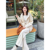 套装 高级感连帽卫衣卫裤 女26X 慵懒风休闲运动韩版 紫璐莱闲暇之余