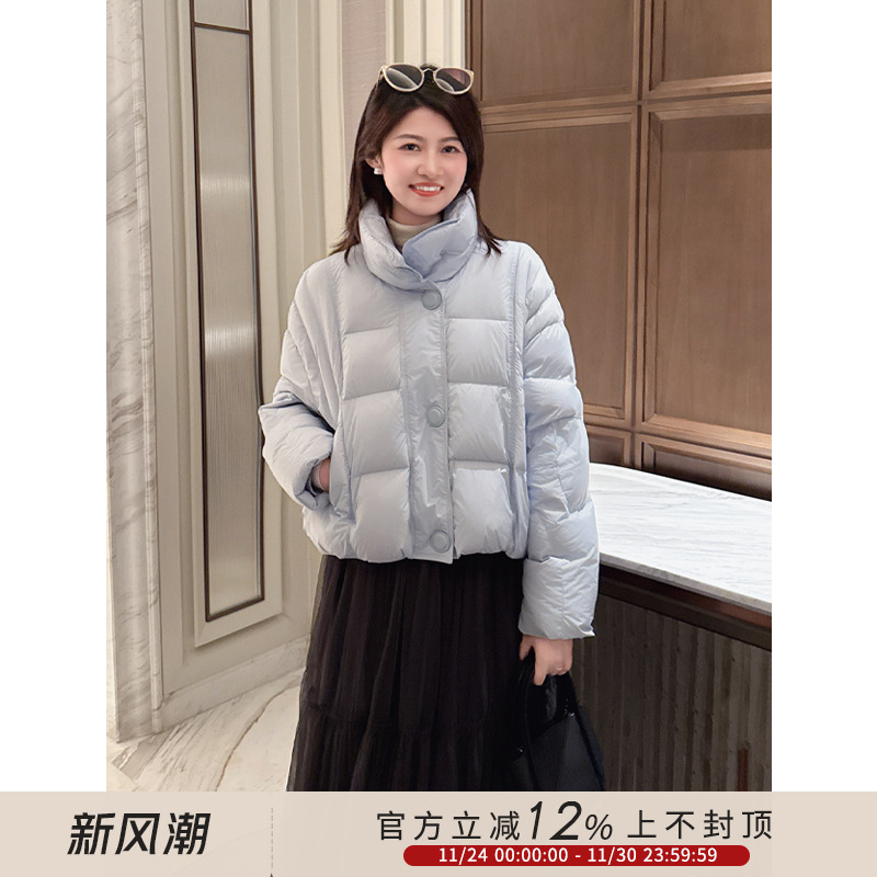 小个子短款保暖云朵泡芙羽绒服