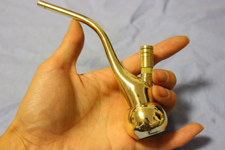 纯铜水烟壶水烟斗葫芦便携旱烟斗