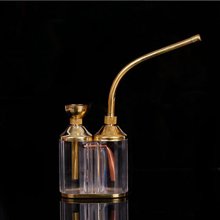 纯铜磁化男女士粗中细烟嘴水烟斗水烟壶水烟袋锅水烟筒两用型烟斗