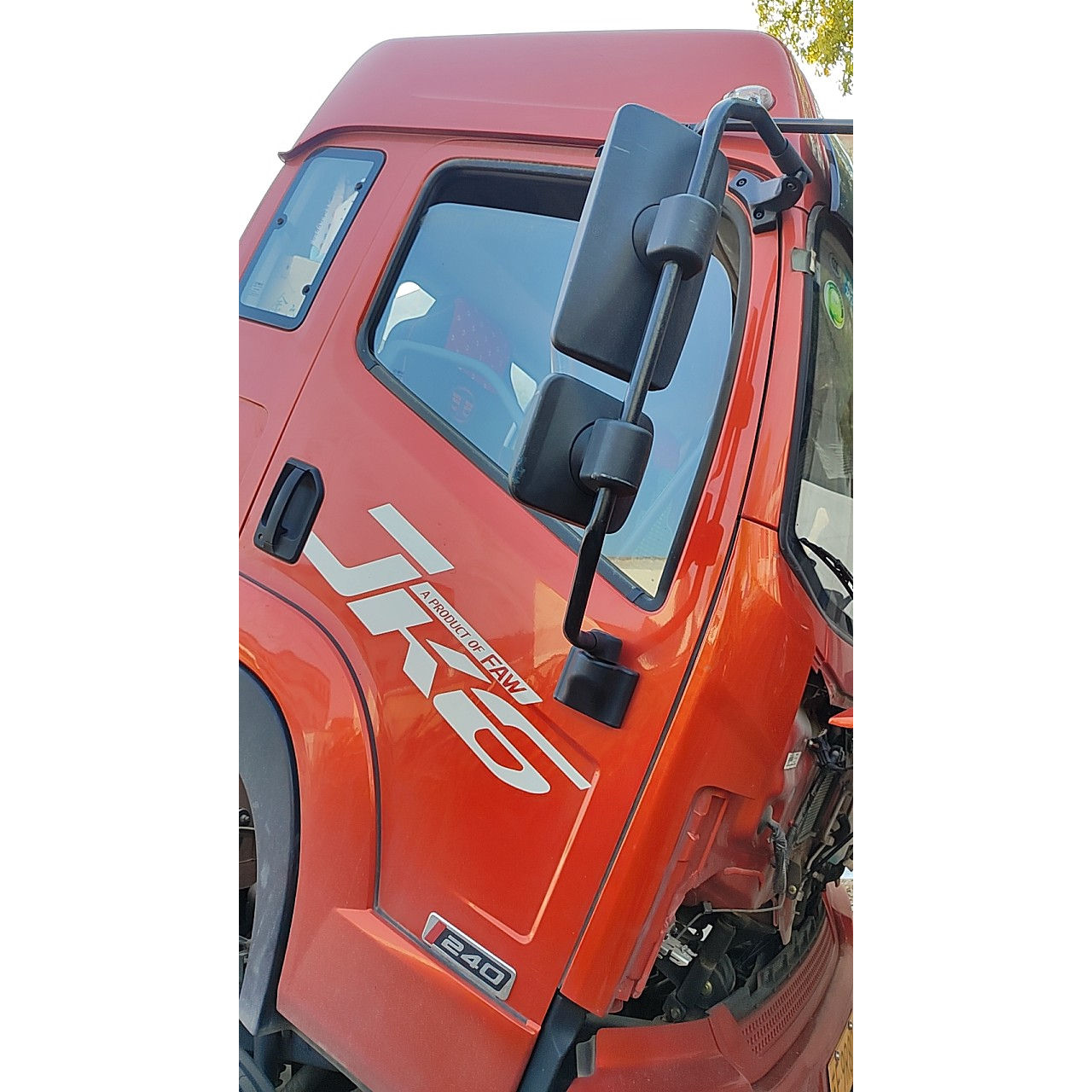 适用解放JK6倒车镜总成JK6后视镜JK6反光镜大小镜片电动加热总成