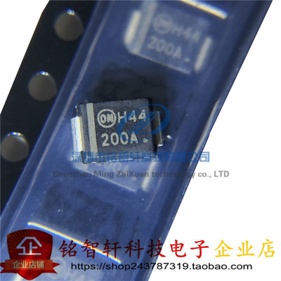全新贴片TVS瞬态抑制二极管 P6SMB200AT3G 丝印 200A SMB DO214AA