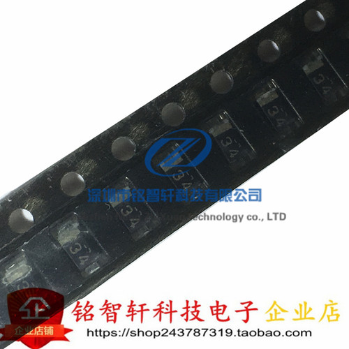 RB162M-40 丝印 34 SOD123 40V 1A 贴片肖特基二极管 原装 10只