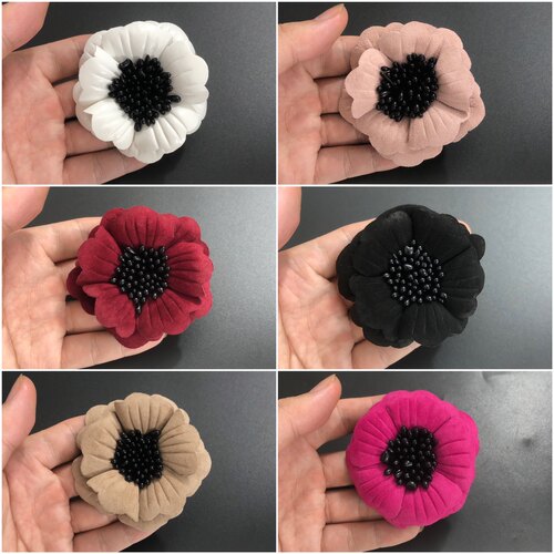 全7cm高端新款DIY羊皮反绒饰品