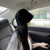2024新款 渔夫帽女春秋素颜百搭显脸小水桶盆帽日系遮阳帽子女防晒