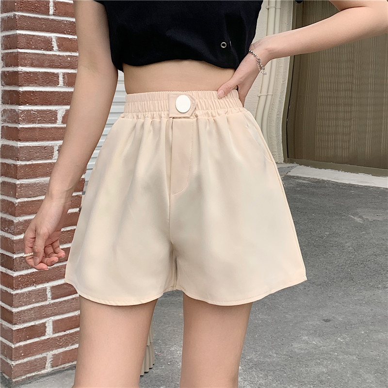 Real price 2021 summer new loose high waist slim casual Suit Shorts