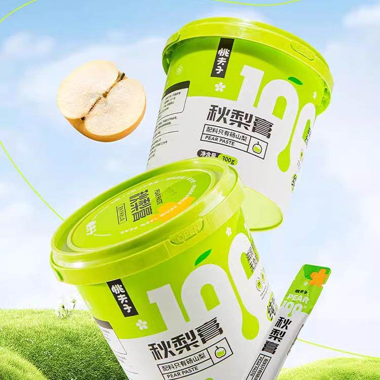桃夫子秋梨膏300g桶装砀山梨膏手工酥梨熬制儿童30条便携装