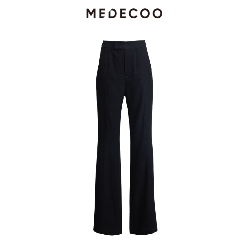 墨蒂珂显瘦醋纤休闲长裤女式裤子