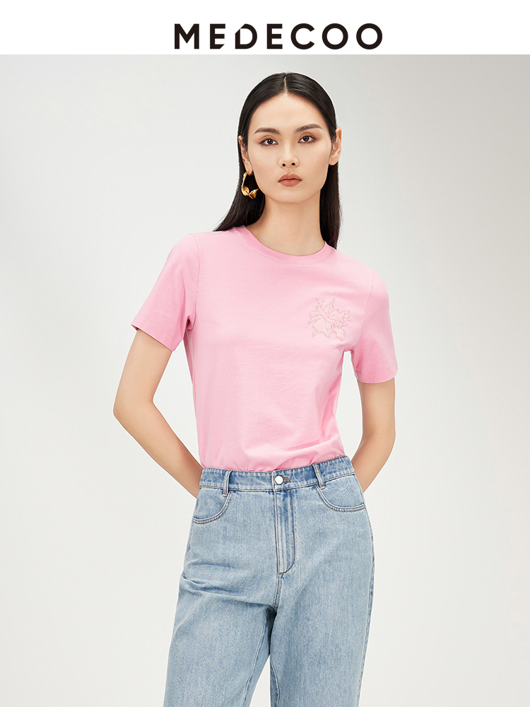 MEDECOO短袖休闲轻薄T恤上衣