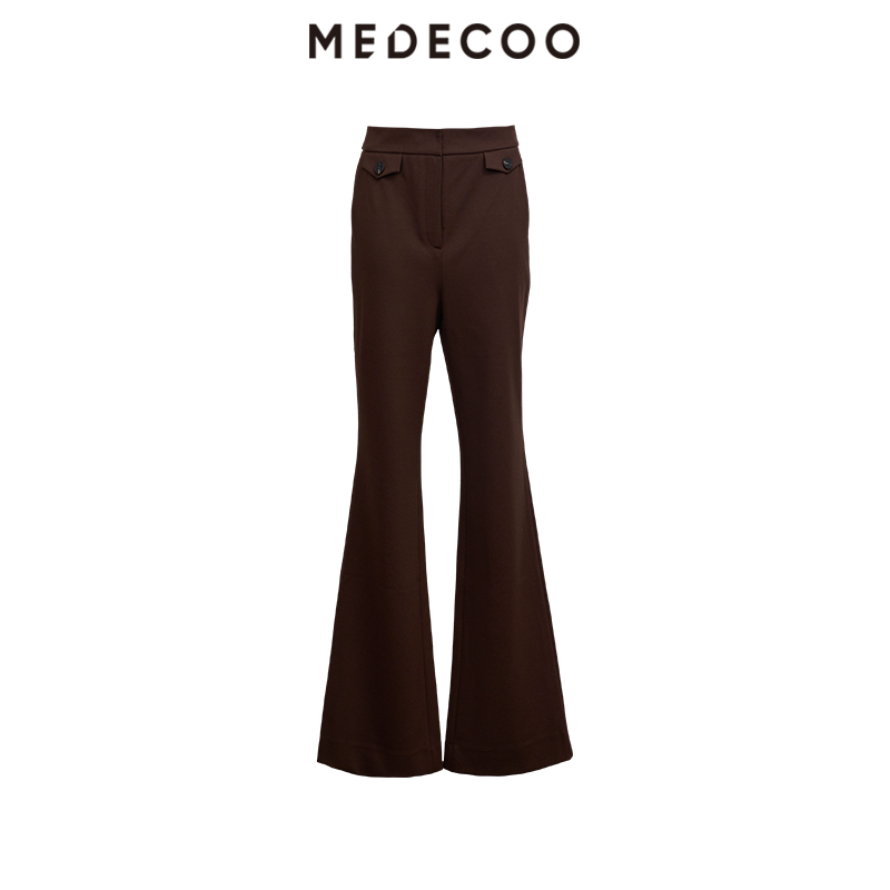 修身显瘦微喇裤休闲裤