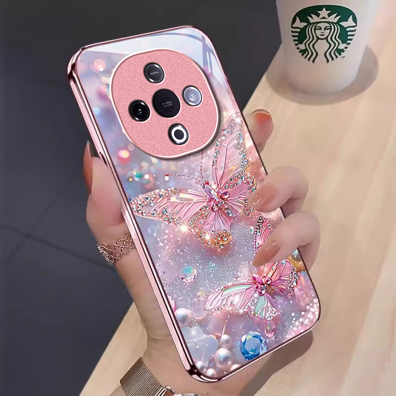 适用VIVOY系列闪钻蝴蝶手机壳