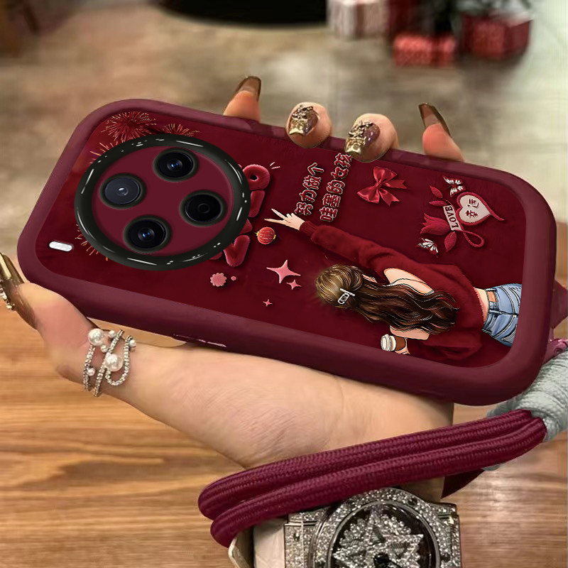 适用2026哇塞女孩vivoY300PRO手机壳Y500/Y200i/Y100新款本命年马年女78+防摔M保护套77E/76S全包70S/52外壳C,3C数码配件,手机保护套/壳,淘宝优惠券,粉丝福利购,淘宝优惠卷