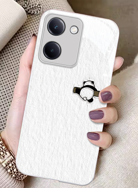 适用vivoy100t/i手机壳y97新款93s卡通78+/m/t/77e小众76s可爱72t简约熊猫70/s高级感31轻奢35全包玻璃外壳