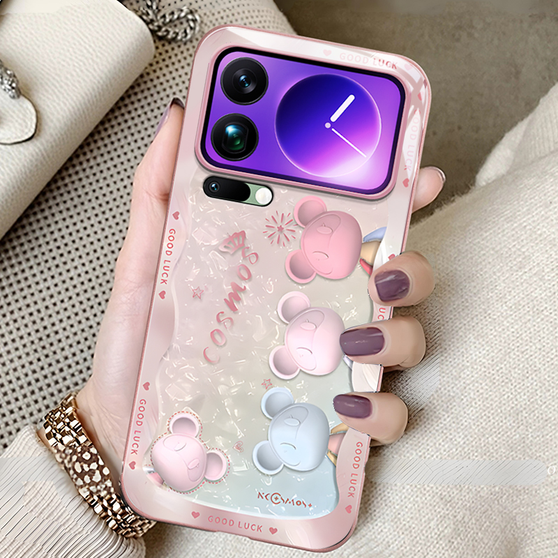 适用小米系列星际熊手机壳