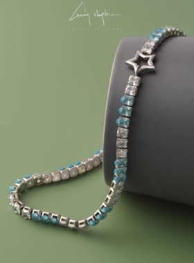 潮流中性星星设计欧美手工项链