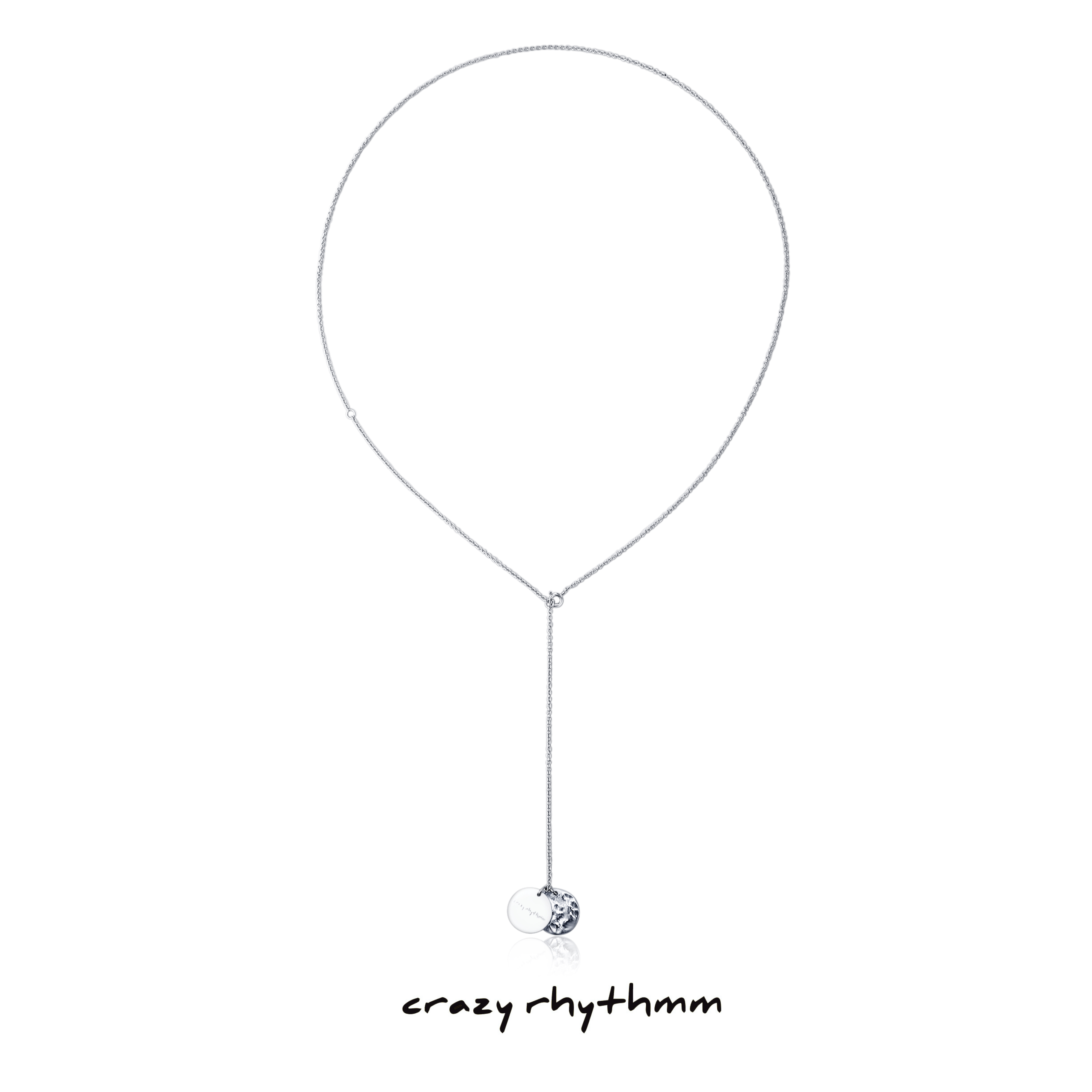 [crazyrhythmm]长款银色项链