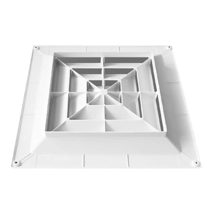 方形abs散流器吊顶通风口新风系统中央空调排出风口风罩换气扩散
