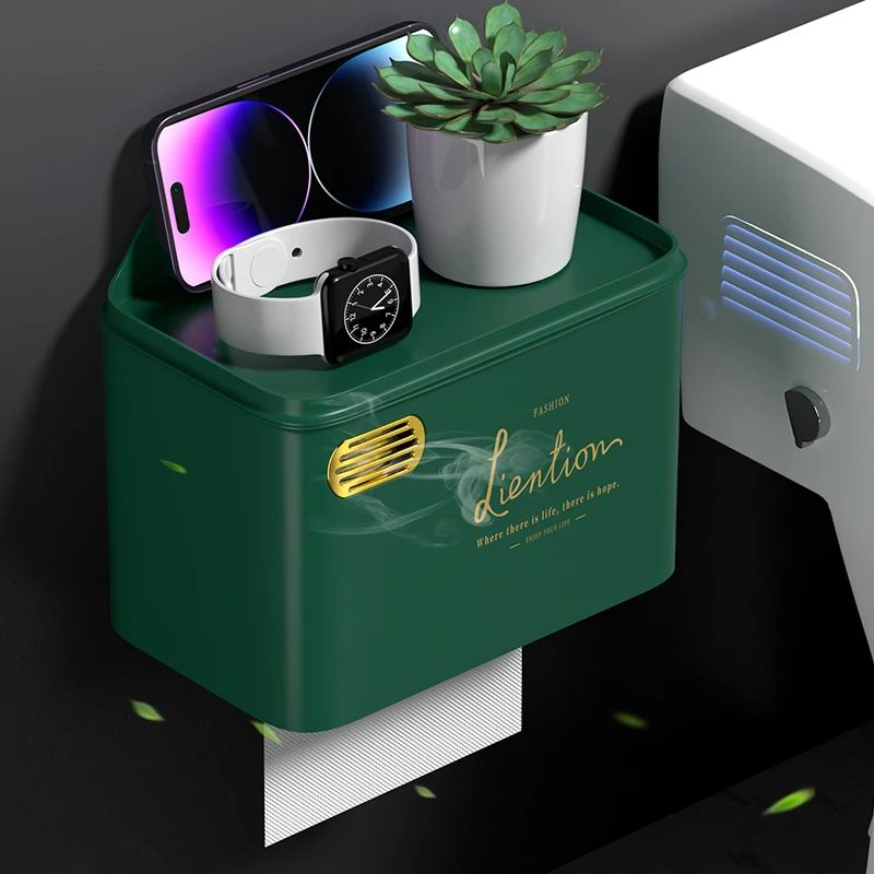 卫生间纸巾盒免打孔防水纸巾架